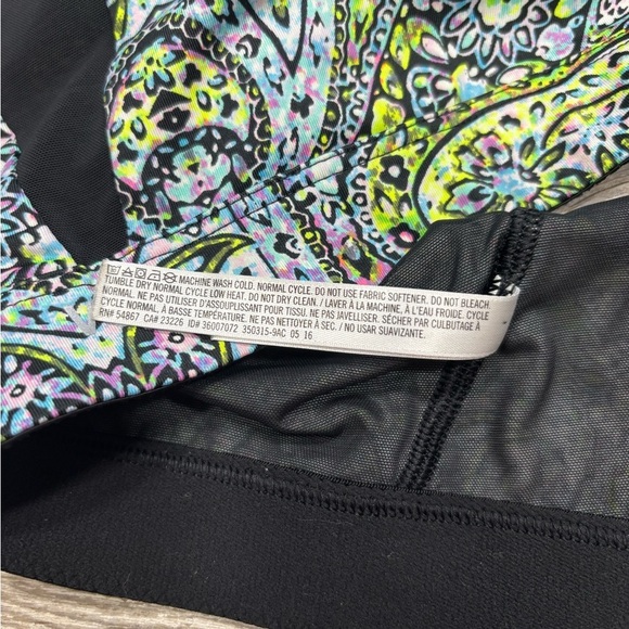 Victoria’s Secret Sports Bra. Women’s Sz-M Neon | Yellow | Black| Mesh Back - Picture 11 of 12